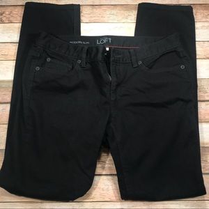 Ann Taylor LOFT Modern Slim Black Jeans - Size 8P
